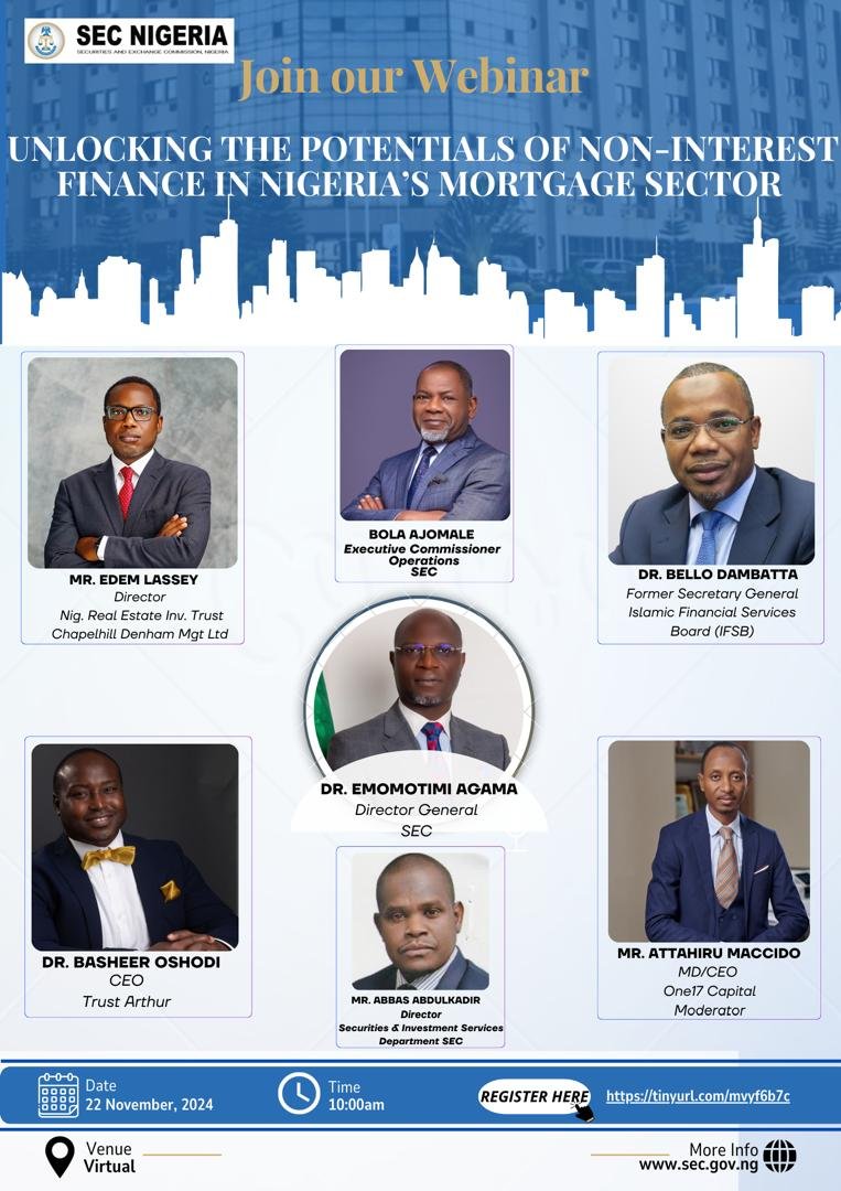 Webinar- Unlocking the potentials of non-interest finance in Nigeria’s mortgage sector